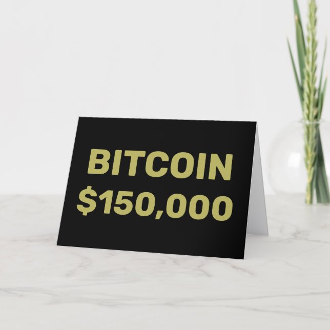 Carte Bitcoin 150000 Celebration (Devant)