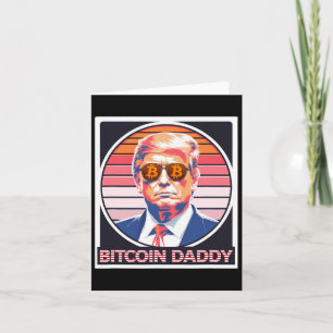 Carte Bitcoin mignon papa Trump Crypto King Internet Mon