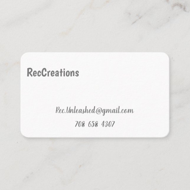 Carte Biz RecCreations (Devant)