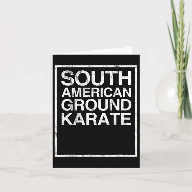Carte Bjj Brésilien Jiu Jitsu Sud-Américain Ground Kara (Devant)