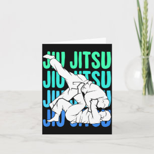 Carte BJJ Jiu Jitsu Brésilien Enfants Garçons Hommes Jiu