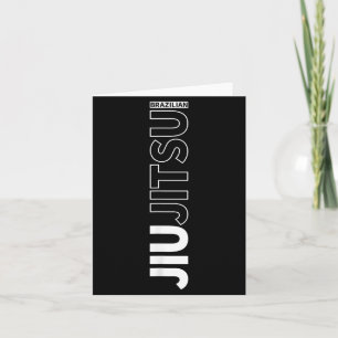 Carte BJJ Jiu Jitsu Brésilien Jujitsu Grappling MMA