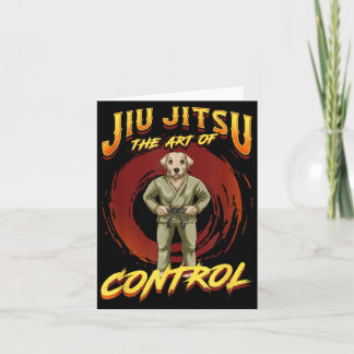 Carte BJJ l'art du contrôle - Grappling Jiu Jitsu Chien
