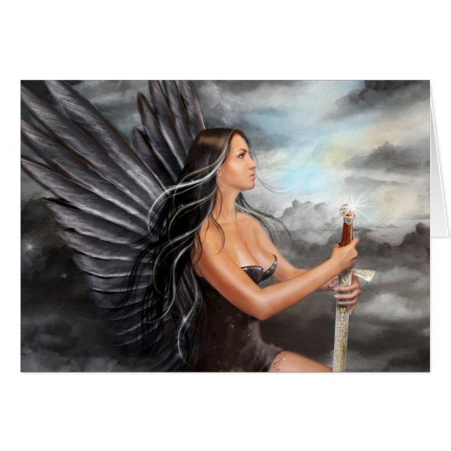 Carte "Black Angel" (Devant horizontal)