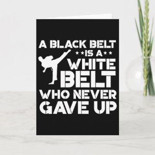 Carte Black Belt Shirts Taekwondo Karate Cadeau