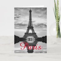 Black Blanc Tour Eiffel Paris Love City Travel