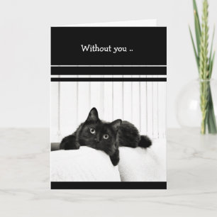 Carte Black Cat I Miss You