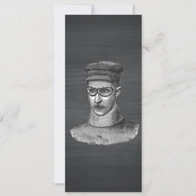 Carte Black Chalkboard Steampunk Goggings Homme (Devant)
