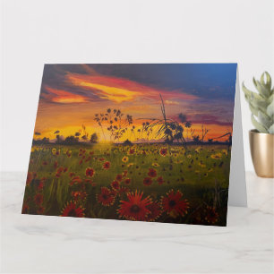 Carte Black Eyed Susans, original par Gary Poling