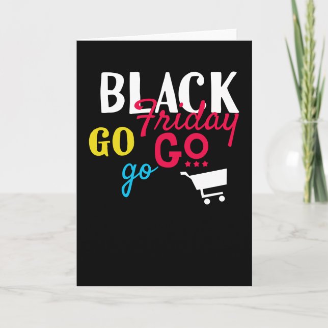 Carte Black Friday Go Go Go Shopping (Devant)