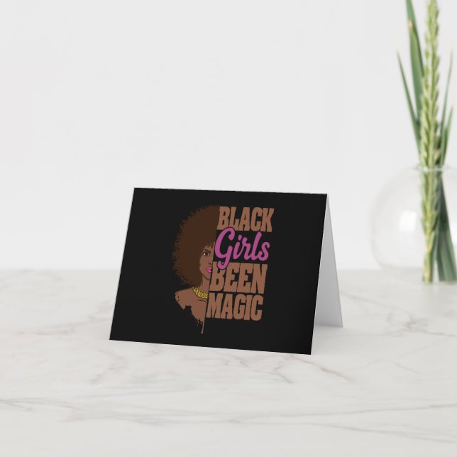 Carte Black Girls Been Magic African Queen (Devant)