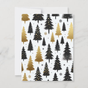 Carte Black & Gold Custom Christmas Tree