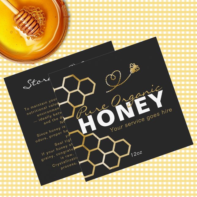 Carte Black Honey Bees Honeycomb Product Care Insert  (Black Honey Bees Honeycomb Product Care Insert)