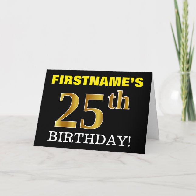 Carte Black, Imitation Gold "25e anniversaire" (Devant)