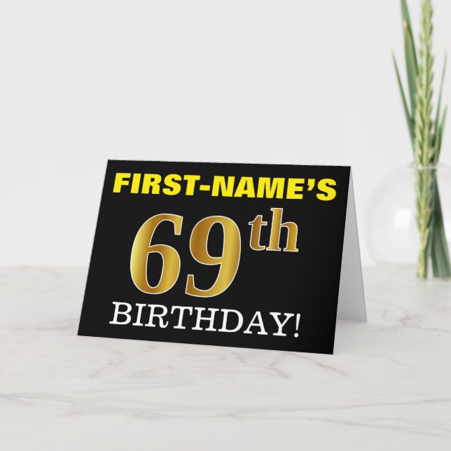 Carte Black, Imitation Gold "69e anniversaire" (Devant)