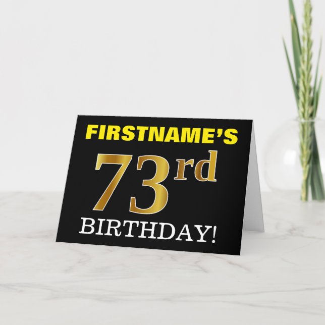 Carte Black, Imitation Gold "73e anniversaire" (Devant)