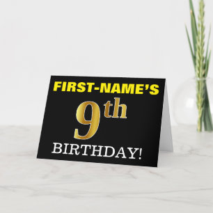 Carte Black, Imitation Gold "9e anniversaire"
