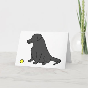 Carte Black Lab "Assis. Reste. Avoir Une Boule."