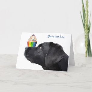 Carte Black Lab I Love You Card - Chien Je t'aime