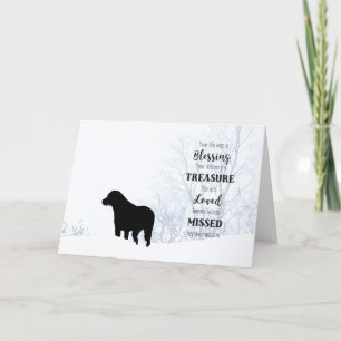 Carte Black Lab Sympathy - Sympathy chien - Perte 