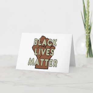 Carte Black Lives Matter BLM