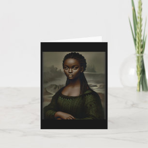 Carte Black Mona Lisa Mois de l'histoire des Noirs Afriq