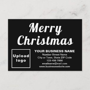 Carte Black Noël Business Petite salutation plate