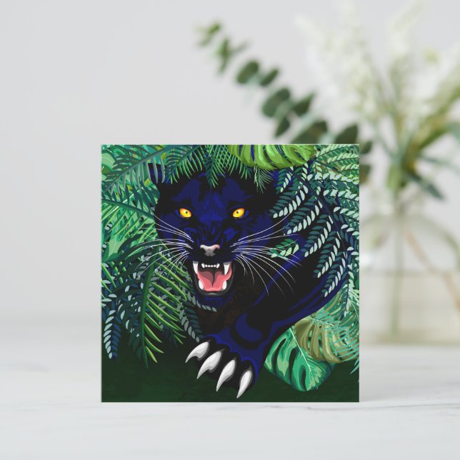 Carte Black Panther Spirit of the Jungle (Debout devant)