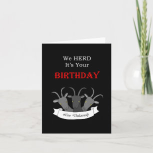 Carte Black Phillip Dark Funny Devil Chèvre Goth Anniver