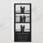 Black Photo Strip Wedding Save The Date