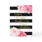 Black Stripes Flower rose en droit Anniversaire