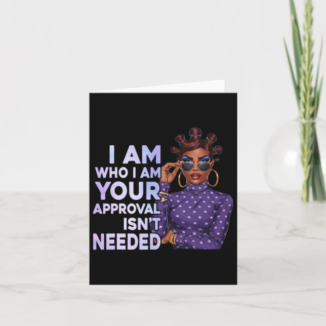 Carte Black Sy Queen Histoire afro-américaine Afro Ladie (Devant)