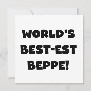 Carte Black Text Meilleurs T-shirts et cadeaux de Beppe