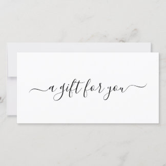 Carte Black White Elegant Business Certificat cadeau