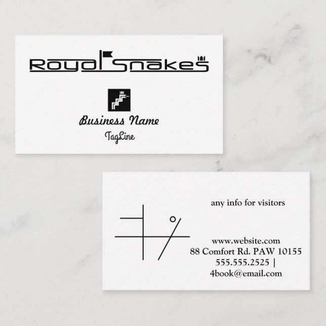 Carte BlackBusiness Royal Snakes (Devant / Derrière)