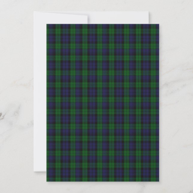 Carte Blackwatch Tartan (Devant)