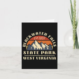 Carte Blackwater Falls State Park West Virginia Mountain