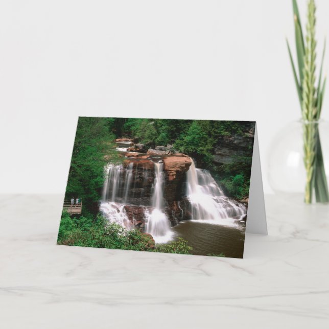 Carte Blackwater Falls, Virginie-Occidentale, pittoresqu (Devant)