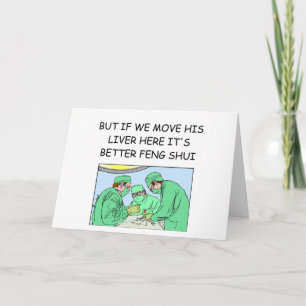 Carte blague drôle de nouveau médecin d'âge