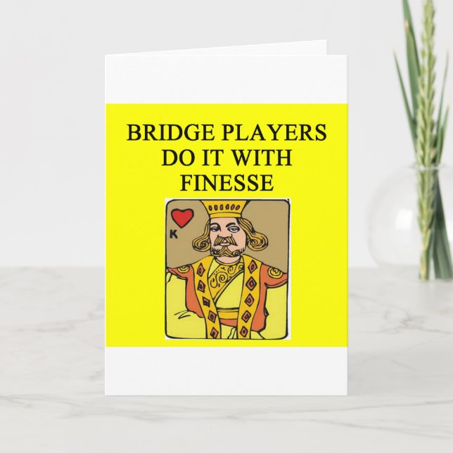 Carte Blague du joueur de Bbridge (Devant)