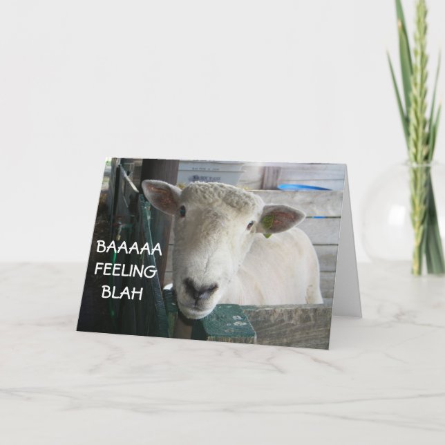 CARTE BLAH DE SENSATION BAAAAA - BIEN S'ACCUEILLIR (Devant)