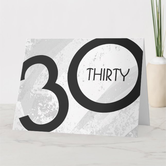 Carte Blanc 30 Décennie Anniversaire (Devant)