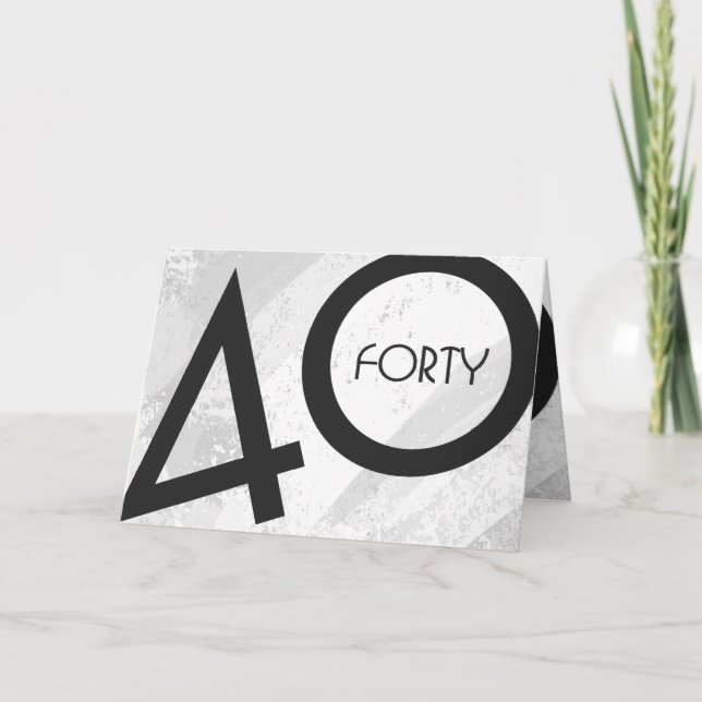 Carte Blanc 40 décades Anniversaire (Devant)