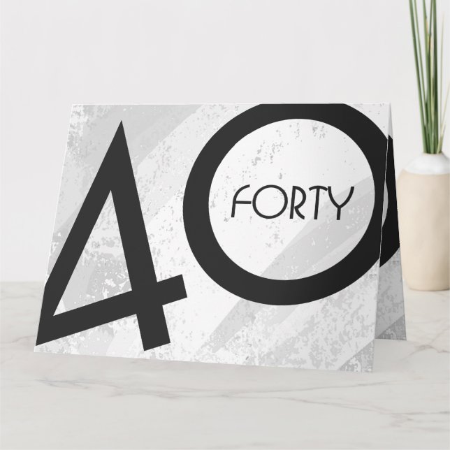 Carte Blanc 40 décades Anniversaire (Devant)