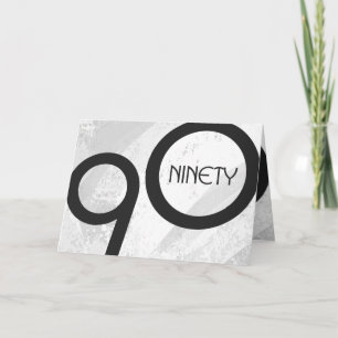 Carte Blanc 90 Décennie Anniversaire