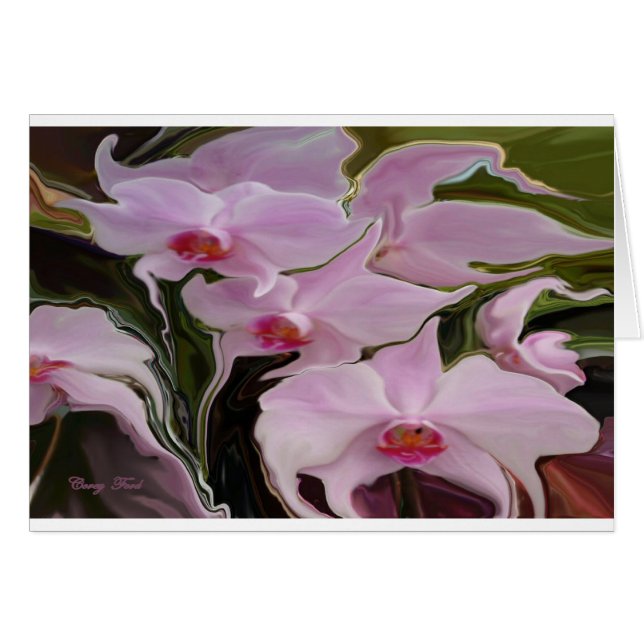 CARTE BLANC DES ORCHIDES (Devant horizontal)