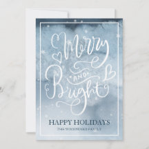 Blanc Joyeux Et Lumineux Écriture Aquarelle Neige