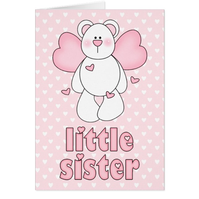 Carte blanche Angel Bear Little Sister (Devant)