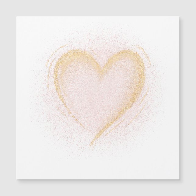 Carte blanche au coeur brillant (Devant)