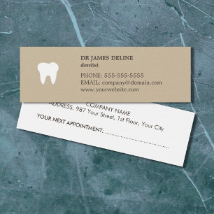 Carte blanche beige propre simple de rendez-vous